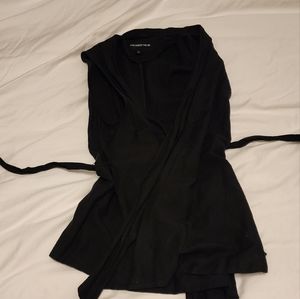 Black wrap vest size small
